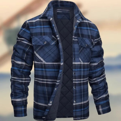 Silas Men's Plaid Jacket - full-length view