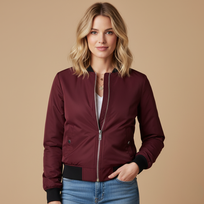Camille Women's Jacket - fabric and finish detail