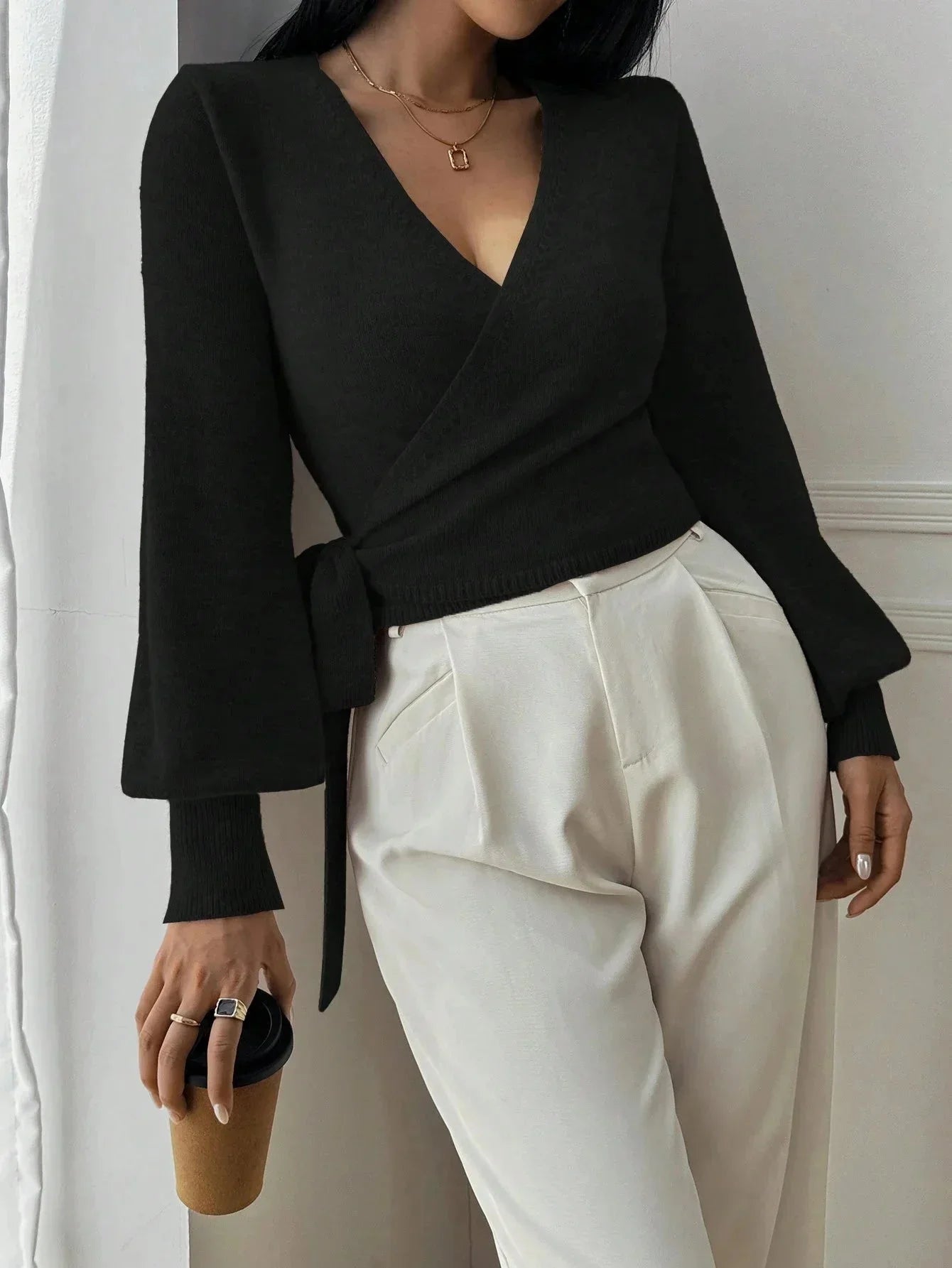 Colette Women's Sweater - flat lay