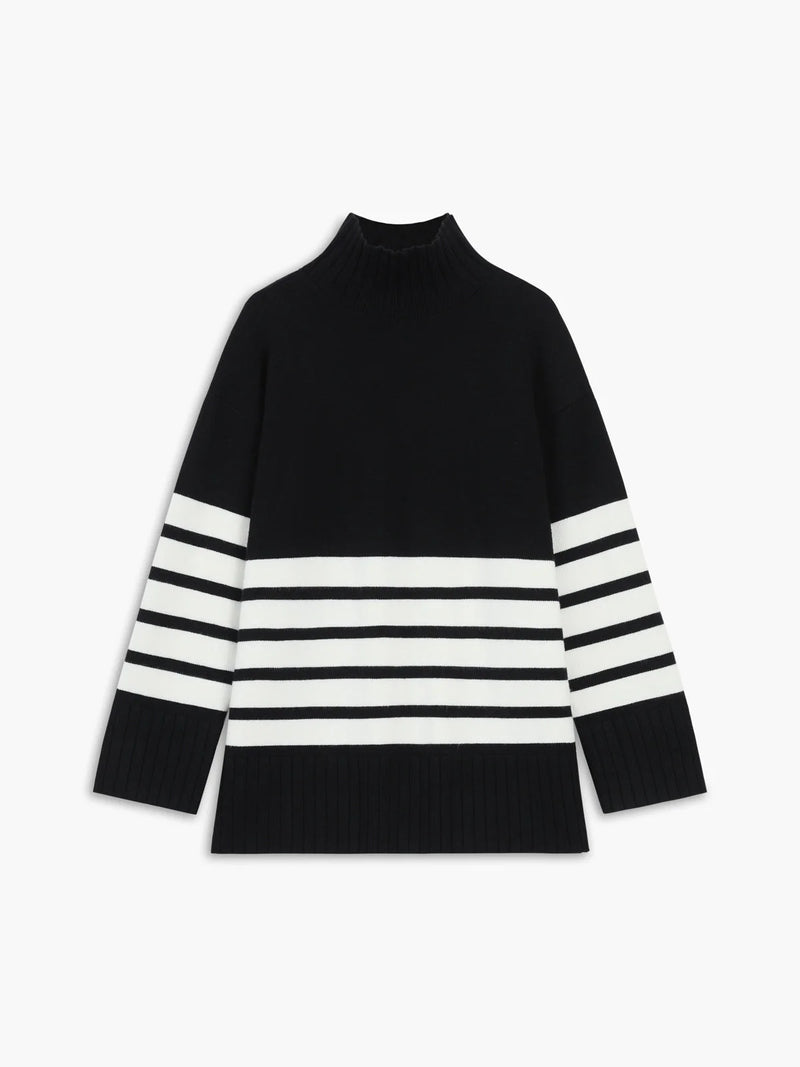 Paloma Women's Striped Sweater - back view