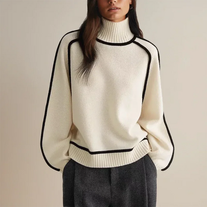 Noor Women's Sweater - fabric and finish detail