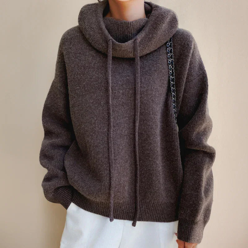Yara Women's Sweater - fabric and finish detail