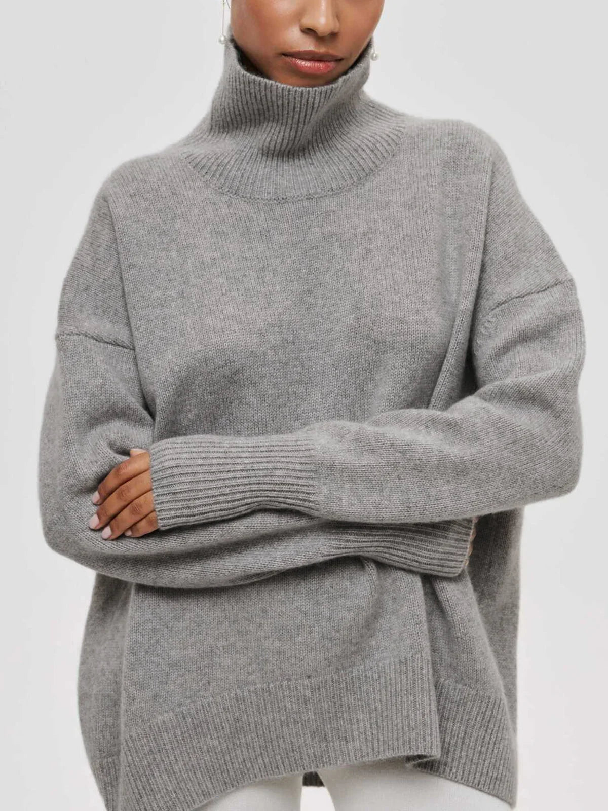 Giselle Women's Oversized Sweater - flat lay