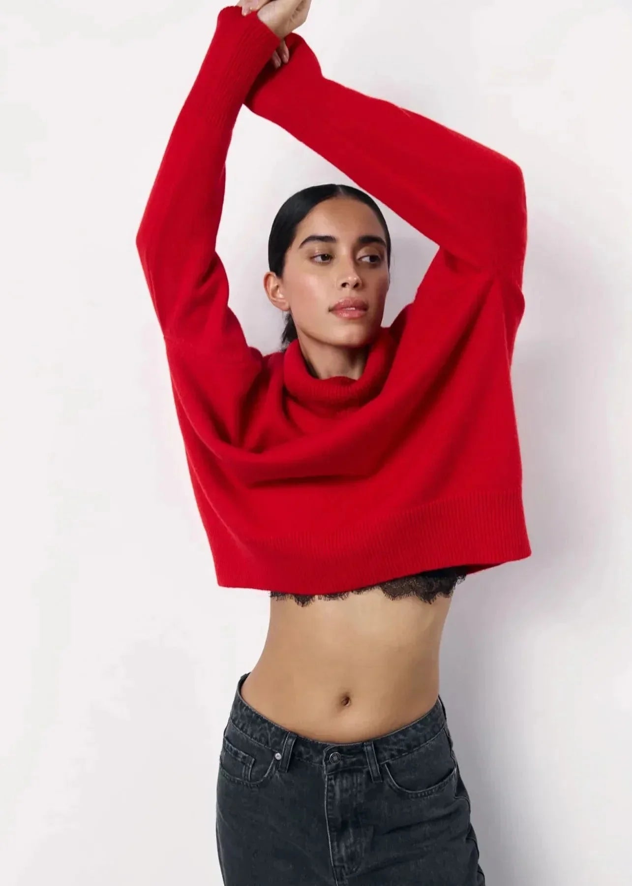 Juno Women's Oversized Sweater - flat lay