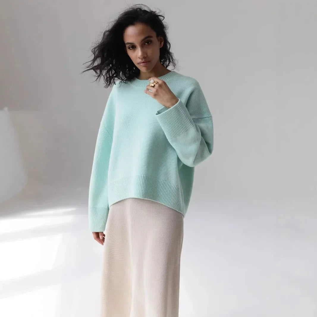 Faye Women's Sweater - fabric and finish detail