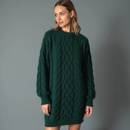 Vera Women's Cable Knit Sweater - full-length view