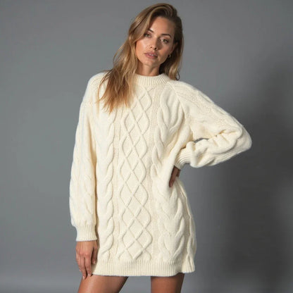 Vera Women's Cable Knit Sweater - front view