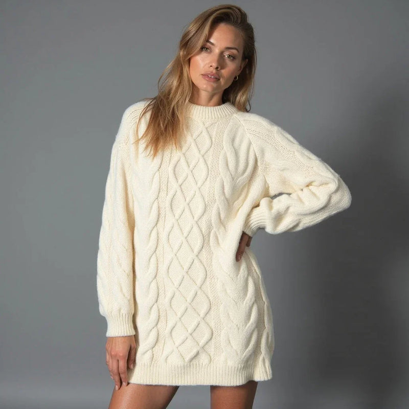 Vera Women's Cable Knit Sweater - front view