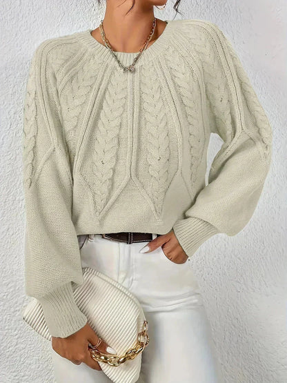 Elena Women's Sweater - fabric and finish detail