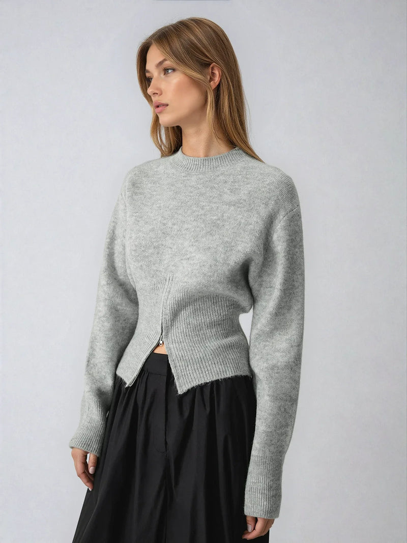 Greta Women's Sweater | Zip