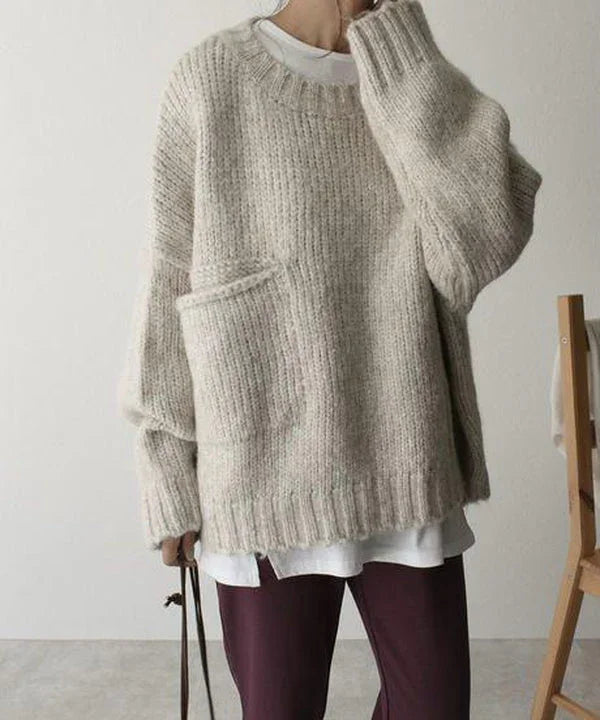 Saskia Women's Oversized Sweater - back view