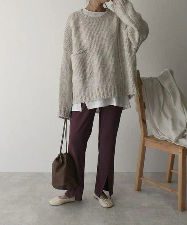 Saskia Women's Oversized Sweater - full-length view