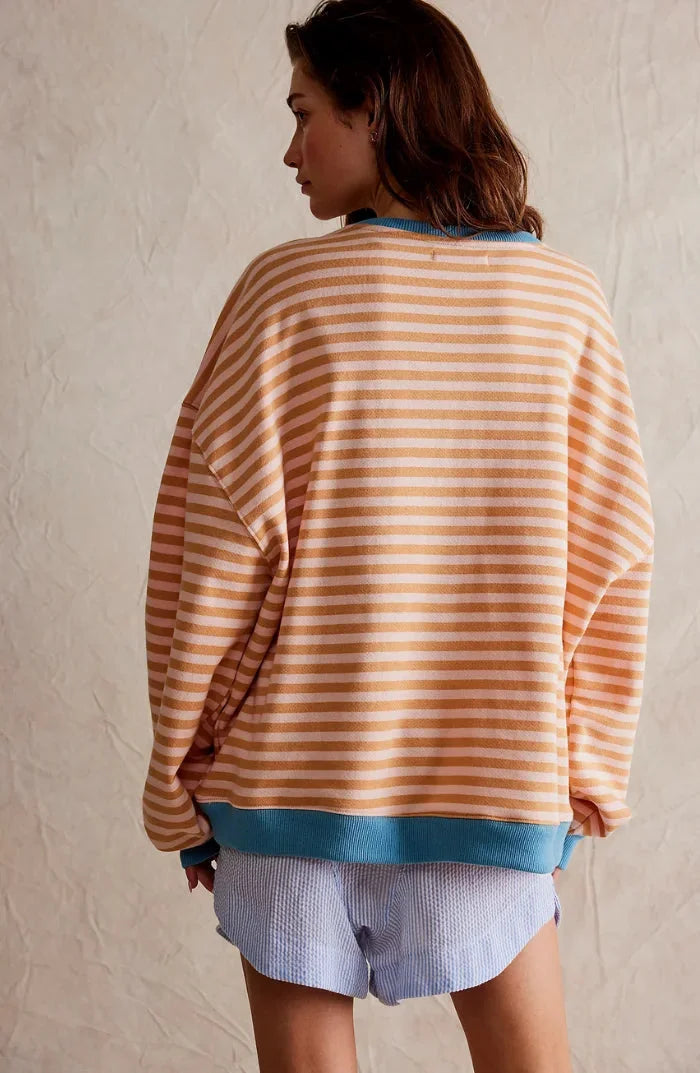 Jolie Women's Striped Sweater - full-length view
