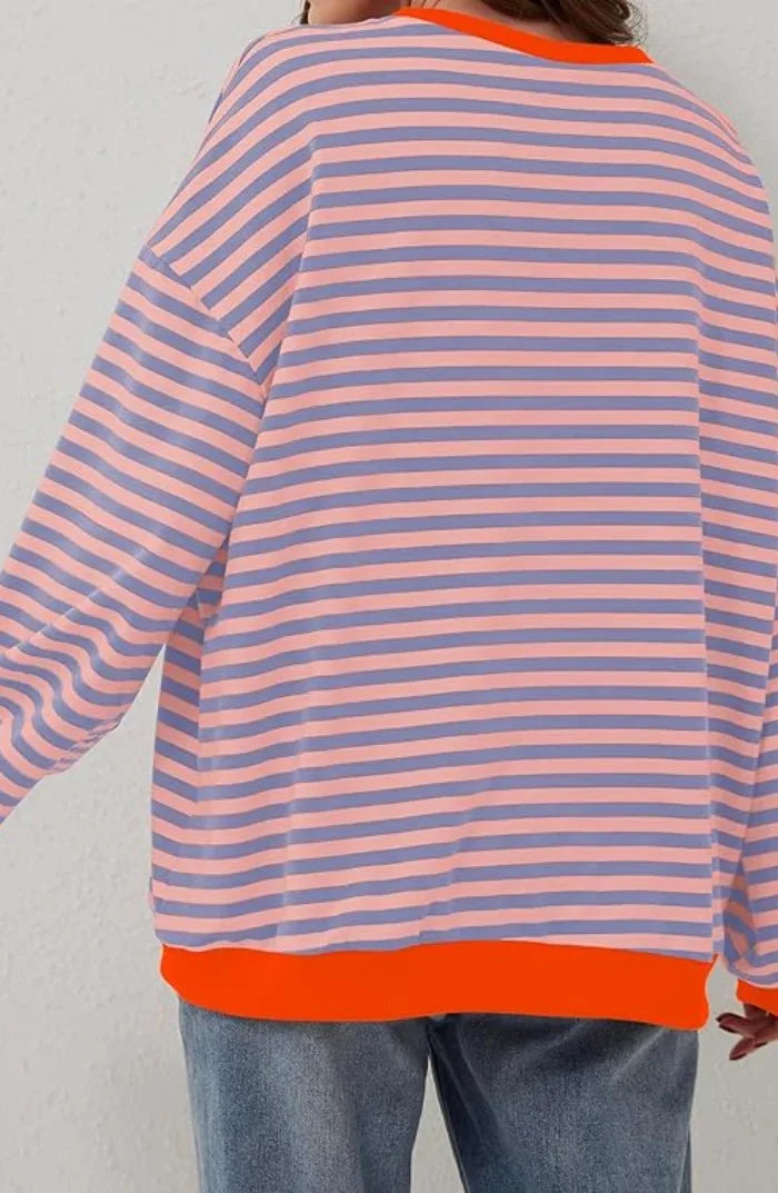 Jolie Women's Striped Sweater - shown in use