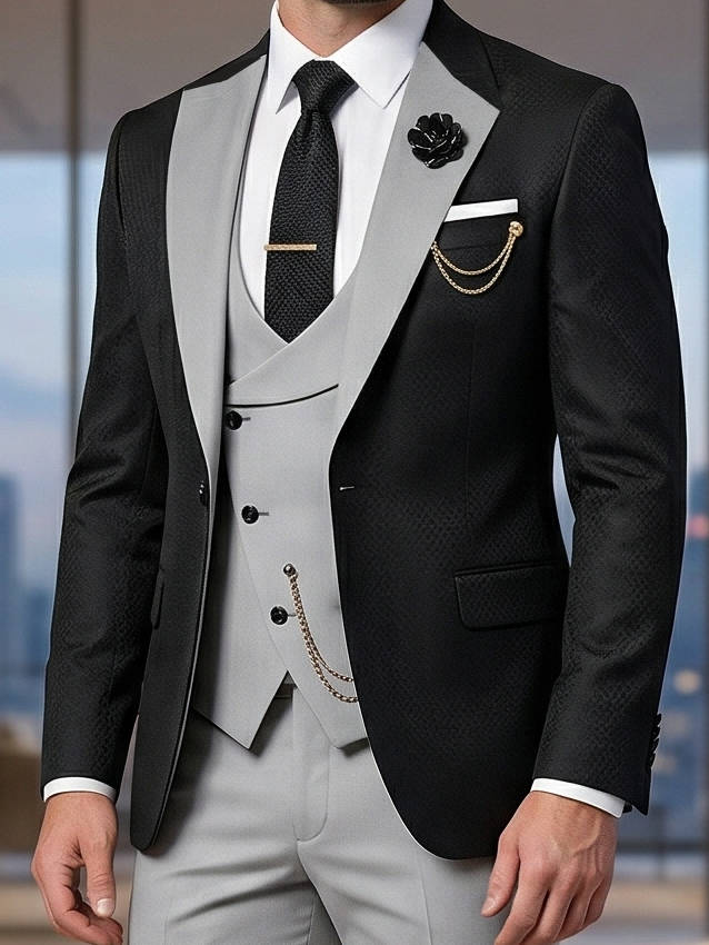 Rhys Men's Blazer - back view