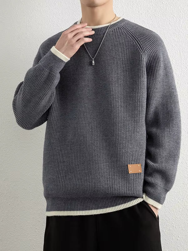 Romy Women's Ribbed Knit Sweater - fabric and finish detail