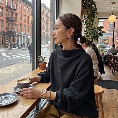 Virexa Women’s Sweater | Loose Fit, High Neck