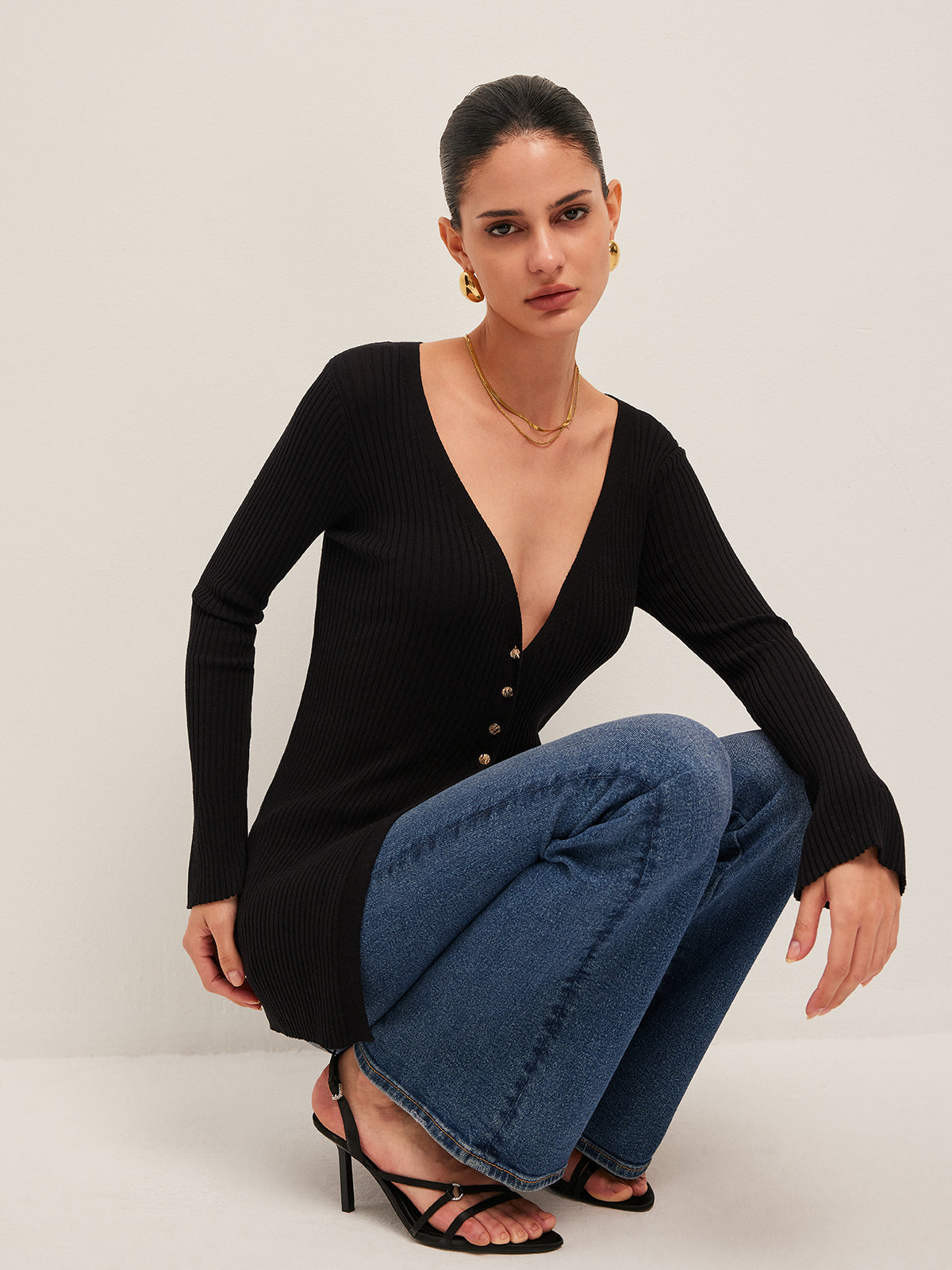 Sienna Women's Cardigan - fabric and finish detail