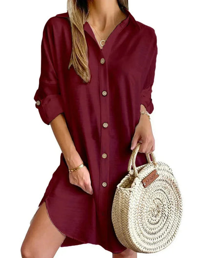 Cosima Women's Shirt Dress - full-length view