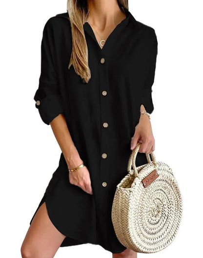 Cosima Women's Shirt Dress - flat lay