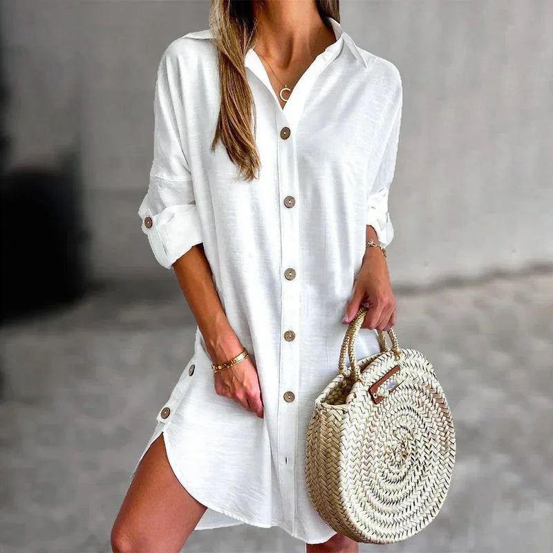 Cosima Women's Shirt Dress - styled view