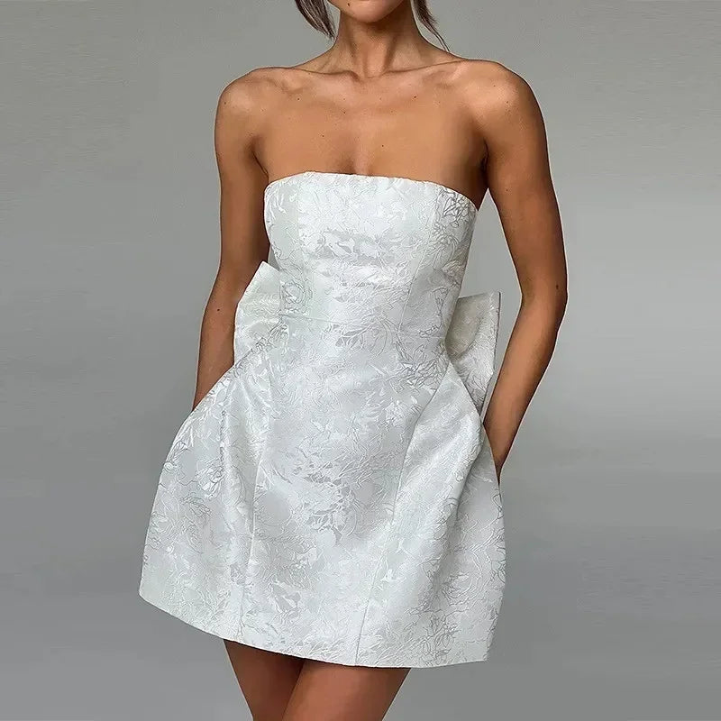 Nora Women's Mini Dress - fabric and finish detail