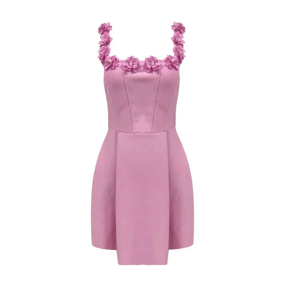 Nora Women's Floral Mini Dress - full-length view