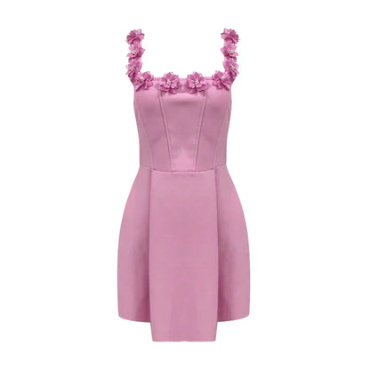 Nora Women's Floral Mini Dress - full-length view
