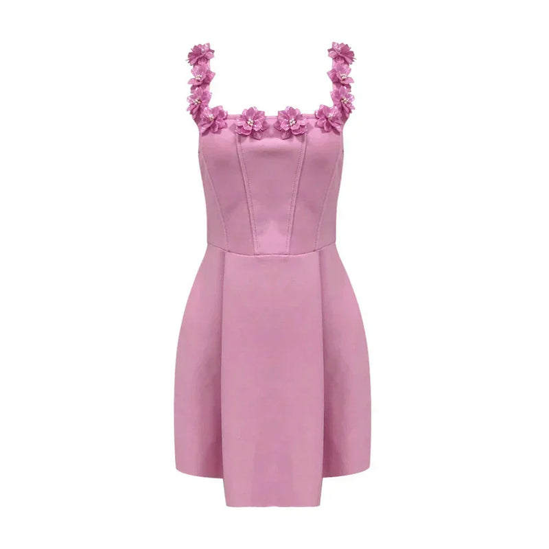Nora Women's Floral Mini Dress - full-length view