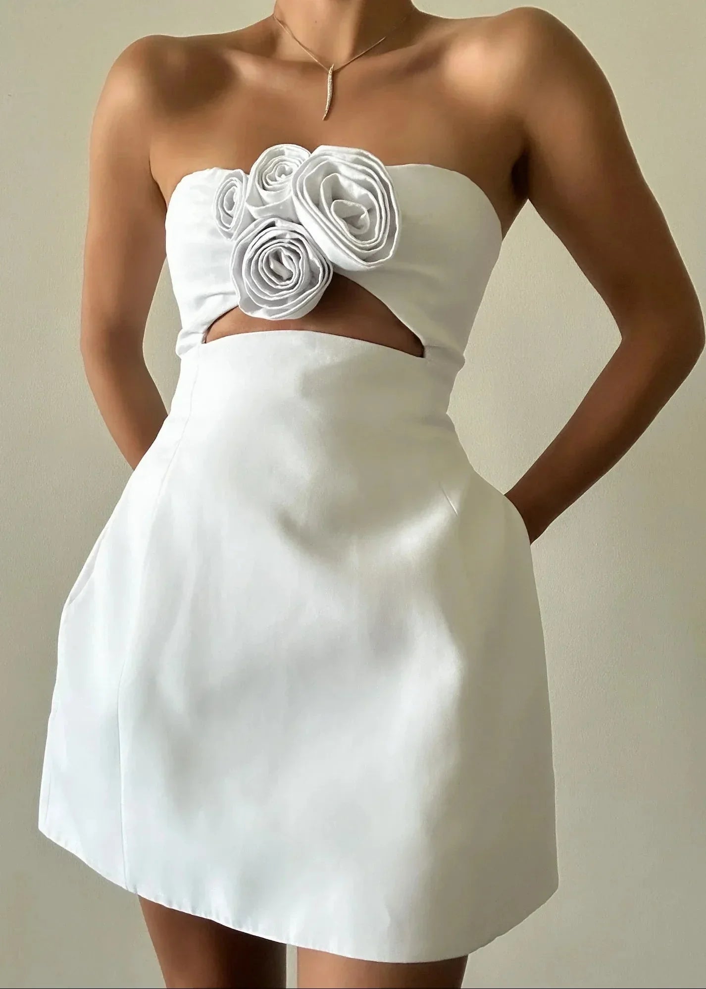 Anouk Women's Floral Mini Dress - shown in use