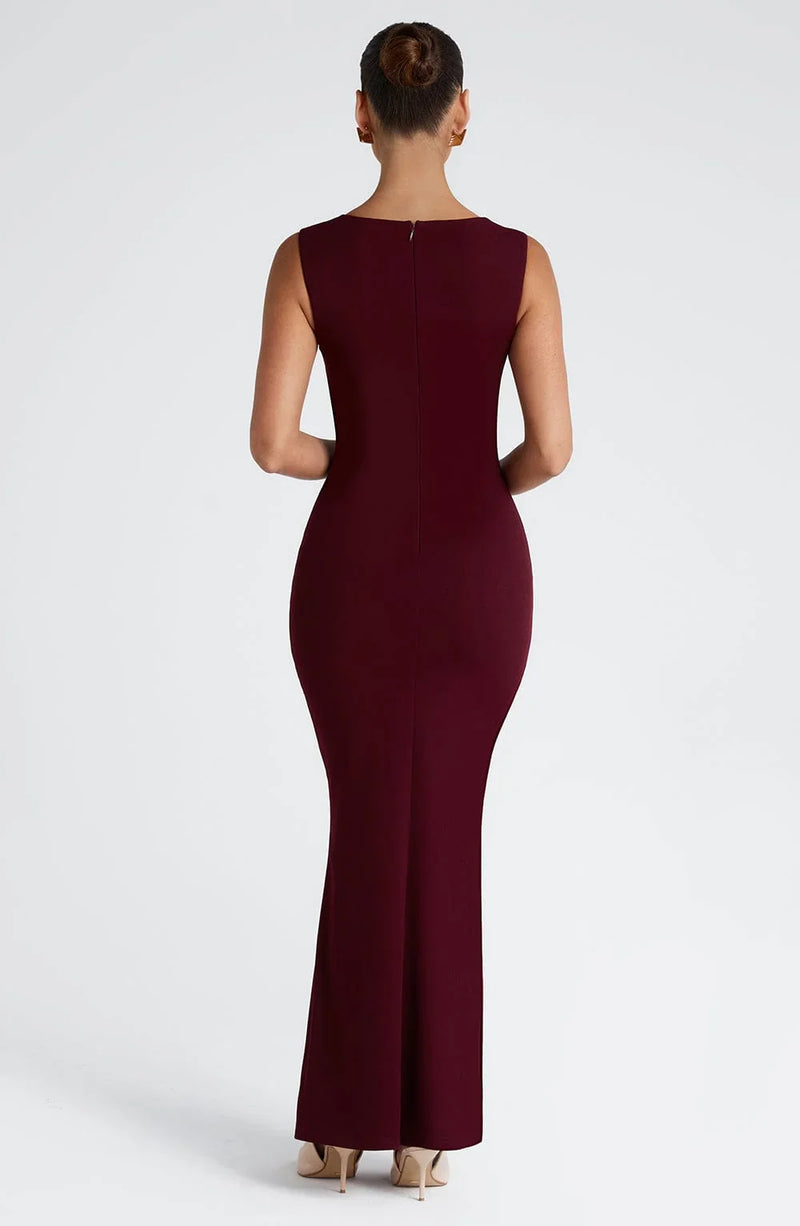 Freya Women's Maxi Dress - fabric and finish detail