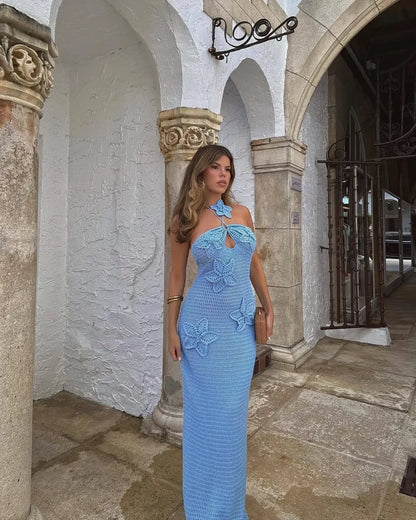 Sienna Women's Floral Maxi Dress - back view