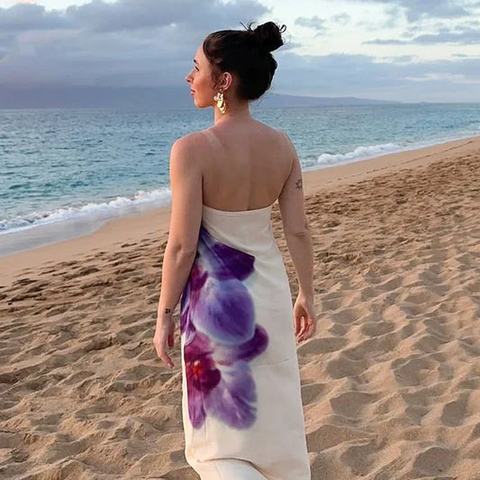 Kira Women's Floral Maxi Dress - styled view
