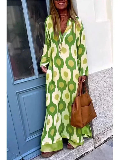 Beatrix Women's Printed Maxi Dress - flat lay