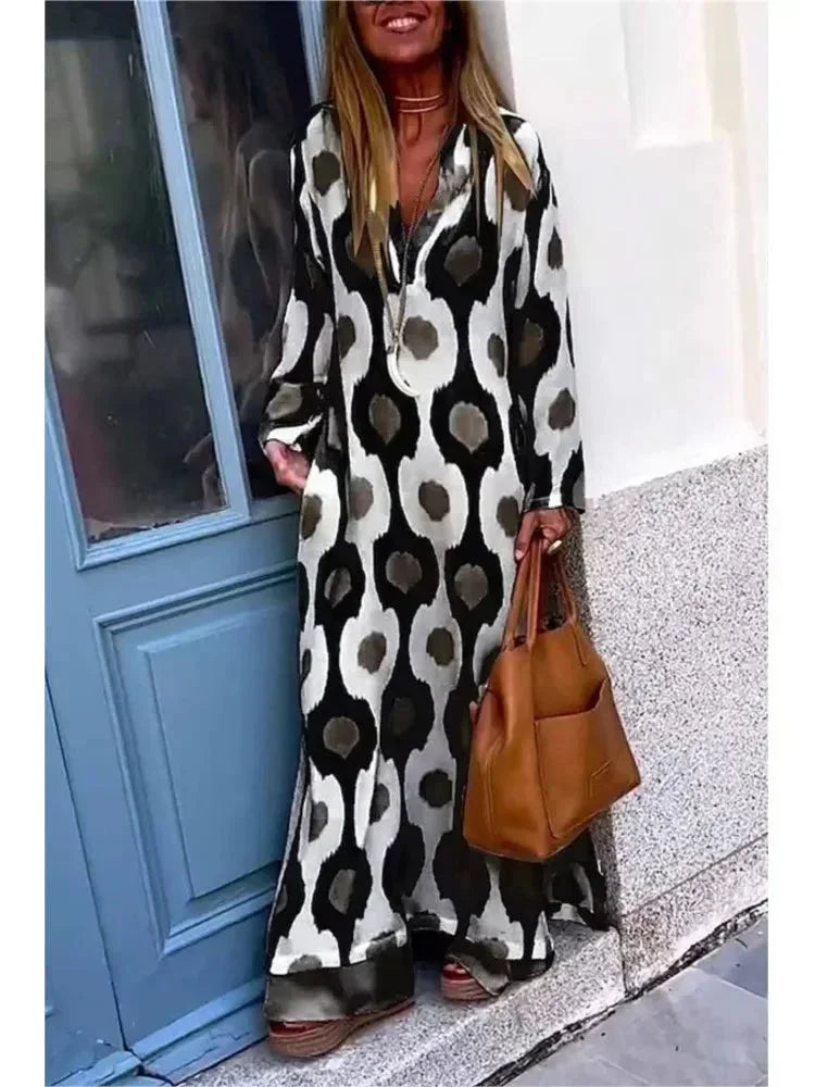 Beatrix Women's Printed Maxi Dress - full-length view
