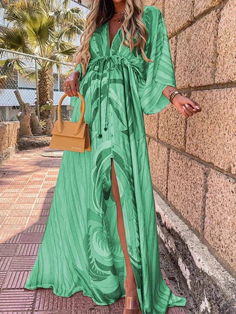 Lumi Women's Maxi Dress - flat lay