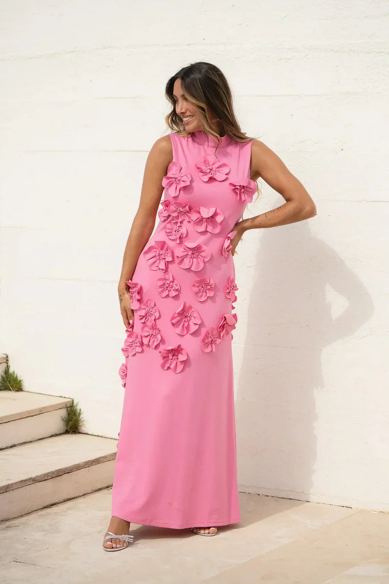 Saskia Women's Floral Maxi Dress | Sleeveless