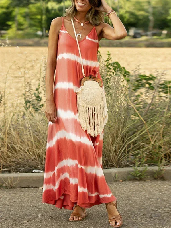 Kaia Women's Maxi Dress - fabric and finish detail