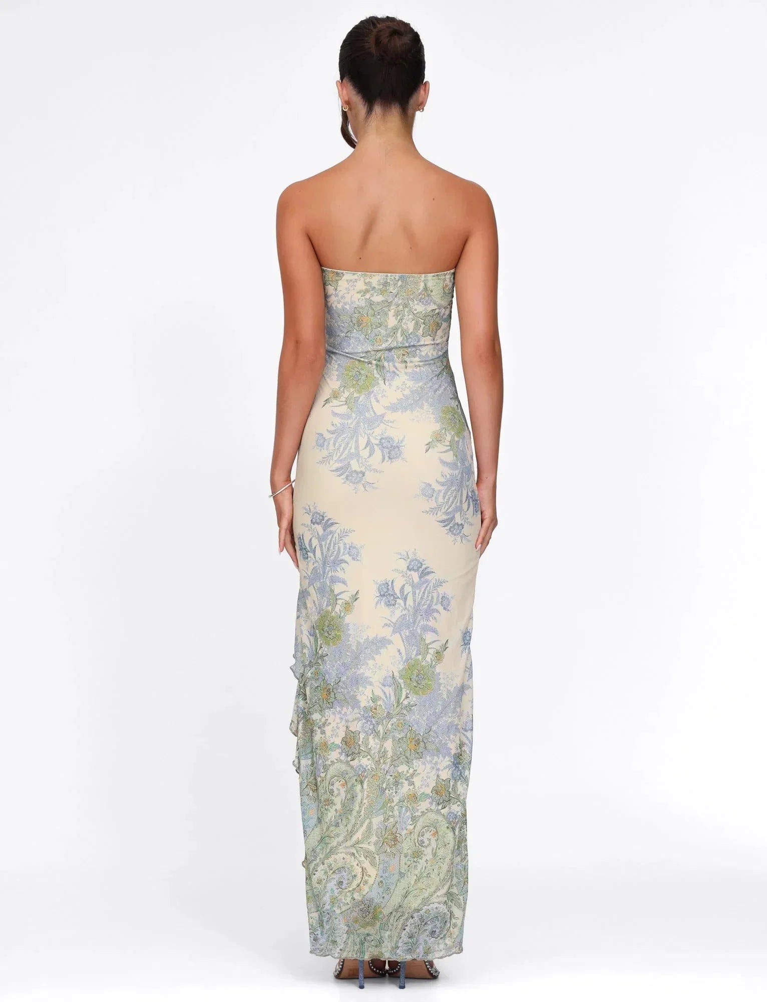 Dahlia Women's Floral Maxi Dress - back view
