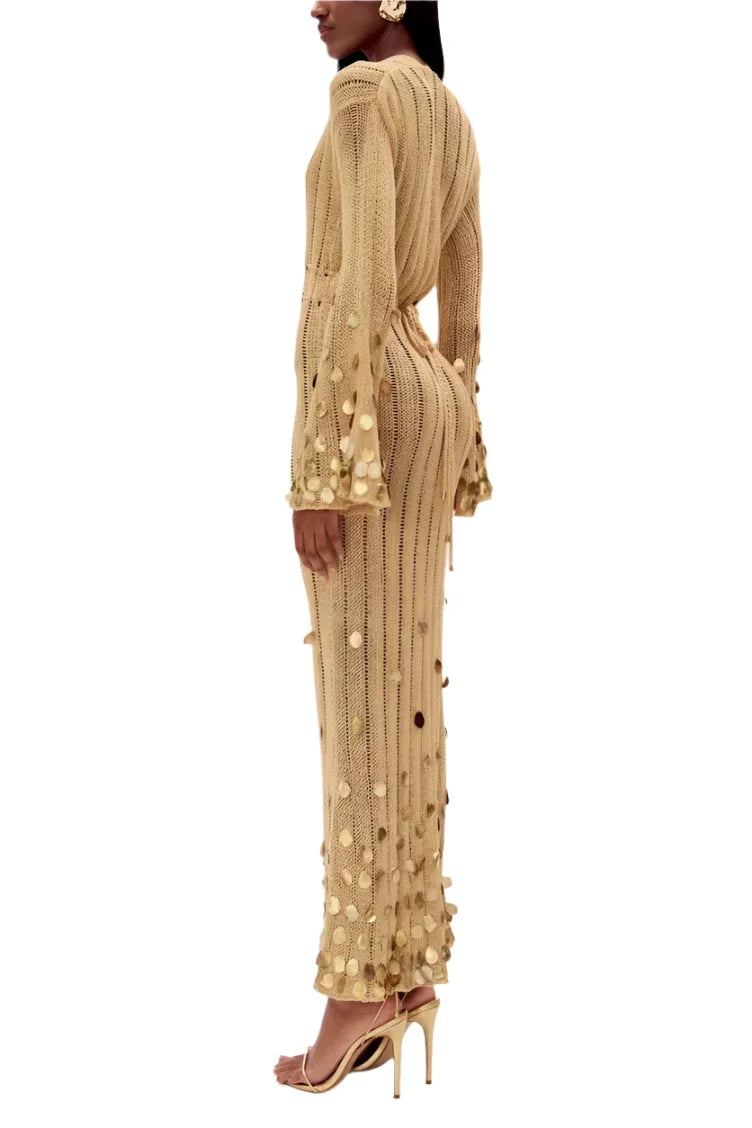 Juliette Women's Maxi Dress - fabric and finish detail