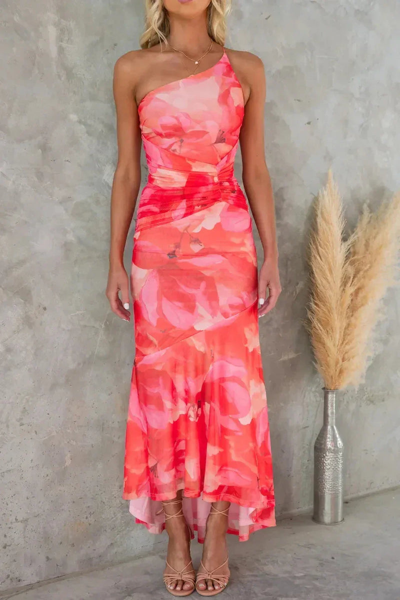 Tilda Women's Asymmetric Maxi Dress - full-length view