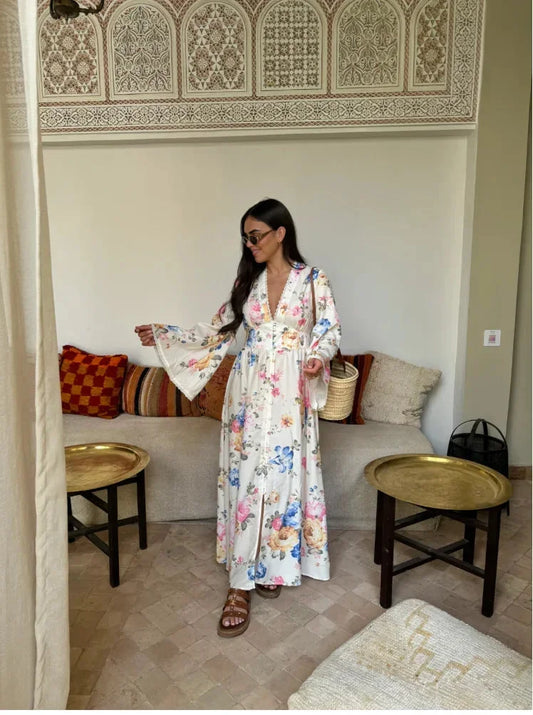 Tilda Women's Floral Maxi Dress - styled view