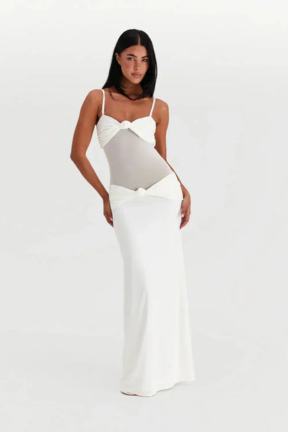 Esme Women's Maxi Dress - fabric and finish detail