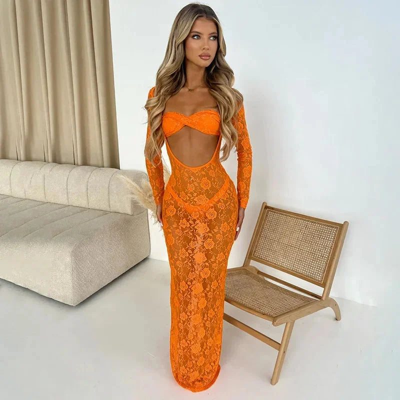 Kaia Women's Maxi Dress - front view