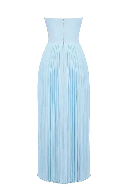 Verity Women's Pleated Maxi Dress - close-up detail