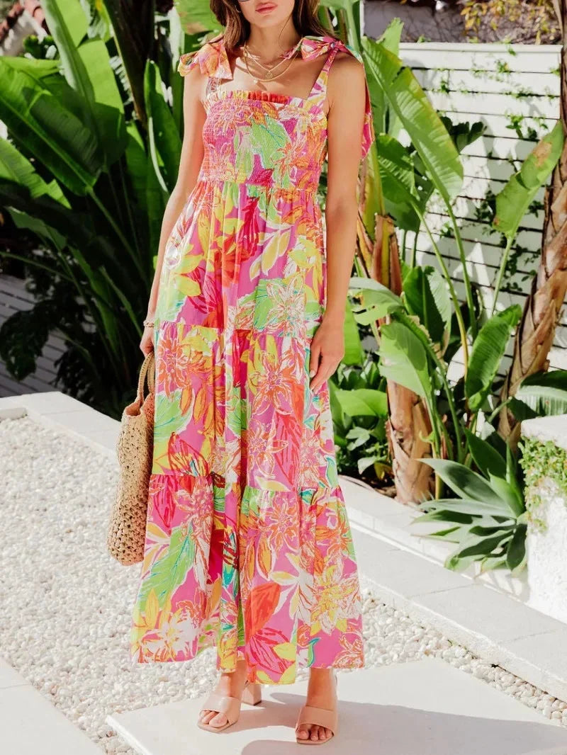 Cleo Women's Maxi Dress | Tropical, Sleeveless