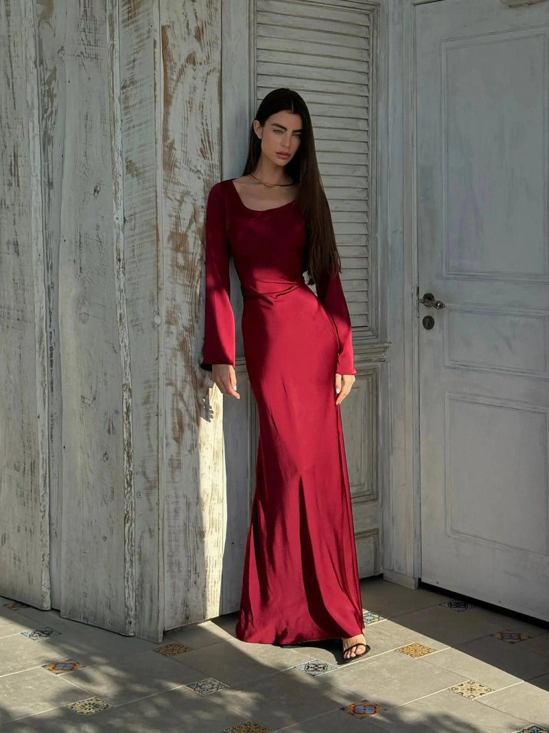 Ivy Women's Maxi Dress - fabric and finish detail