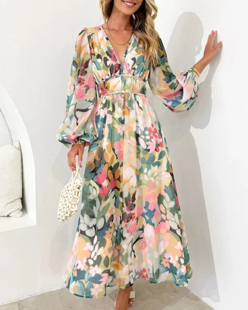 Perla Women's Floral Maxi Dress - full-length view