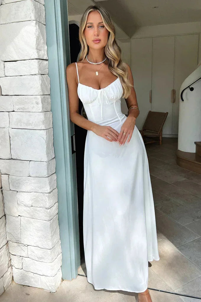 Rosa Women's Adjustable Maxi Dress - shown in use