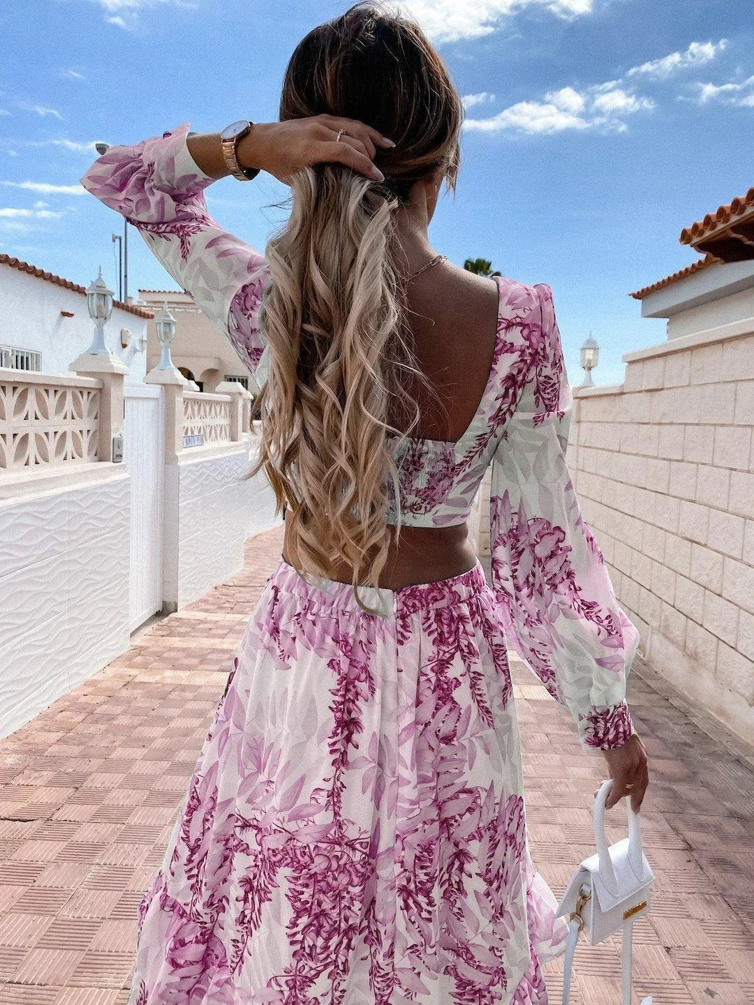 Talia Women's Floral Maxi Dress - full-length view